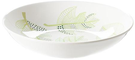 ÖVERENSDeep plate, white, green