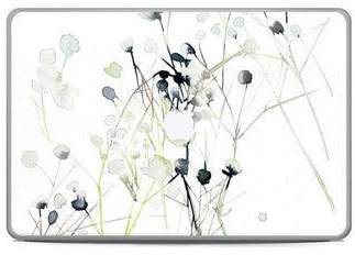 غطاء لاصق بطبعة زهور الشتاء لجهاز ماك بوك برو 13 بإصدار 2015 متعدد الألوان