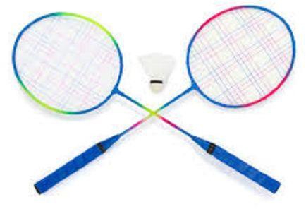 super k Badminton Set:2 rackets 1 shuttlecock perfect for all family