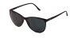 3Momi 1242 Sunglasses Cat Eye Shaped Black Glass for Women Shinning Black