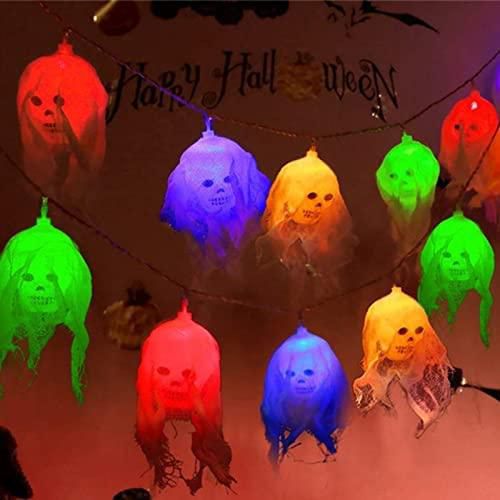 Irovami Luminous Illuminated LEDs Ghost Pendants s Multicolor String Light Constant Bright Mode 2 * AA Cell Operated for s Decorations Outdoor Indoor Yard Tree Garden Party Home