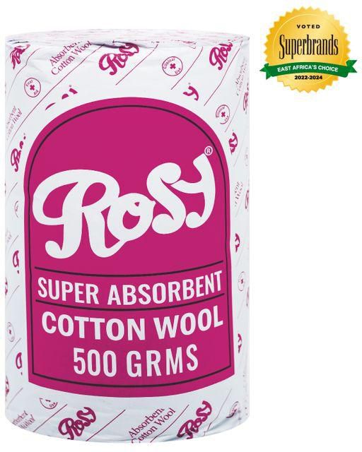 Rosy White Cotton Wool 500 Grams 1 Roll