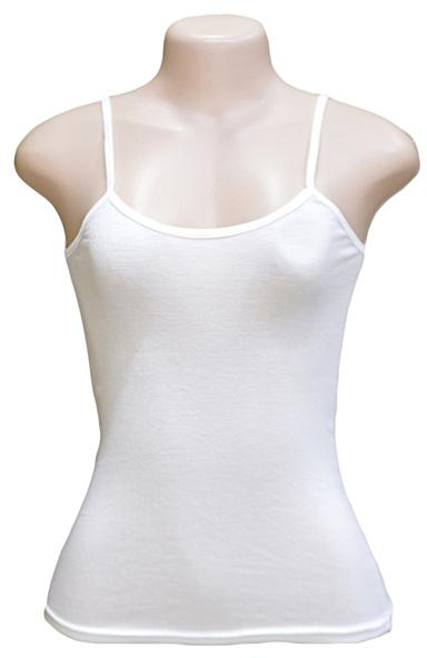 Generic Ladies vest with thin straps - white