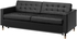 LANDSKRONA 3-seat sofa-bed - Grann/Bomstad black/wood