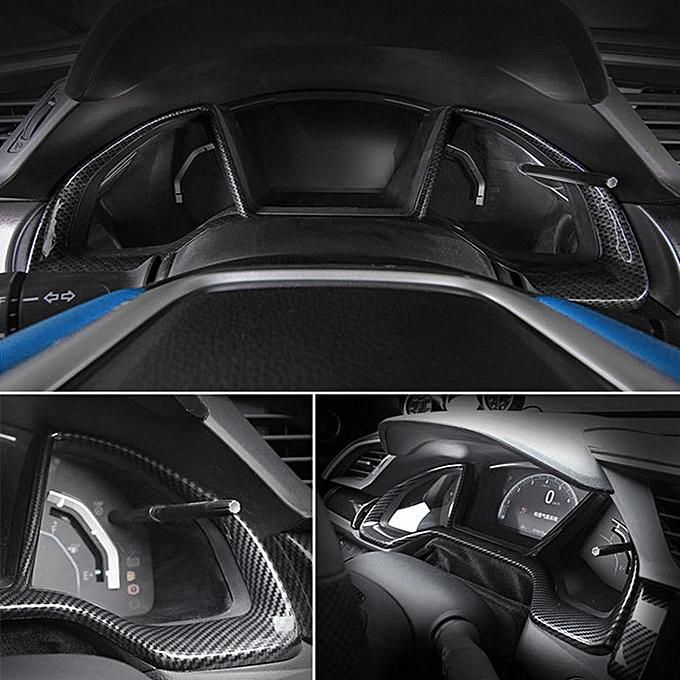 Generic Carbon Fiber Style Dashboard Decorative Frame For Honda 10th Civic Hatchback Si