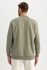 Defacto Man Knitted Oversize Fit Sweat Shirt