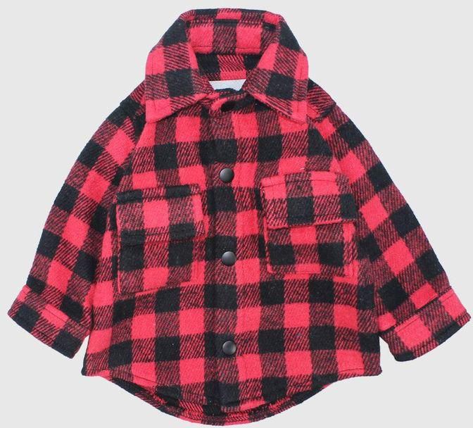 Playmore Long-Sleeved Red Checkered Shirt-P676