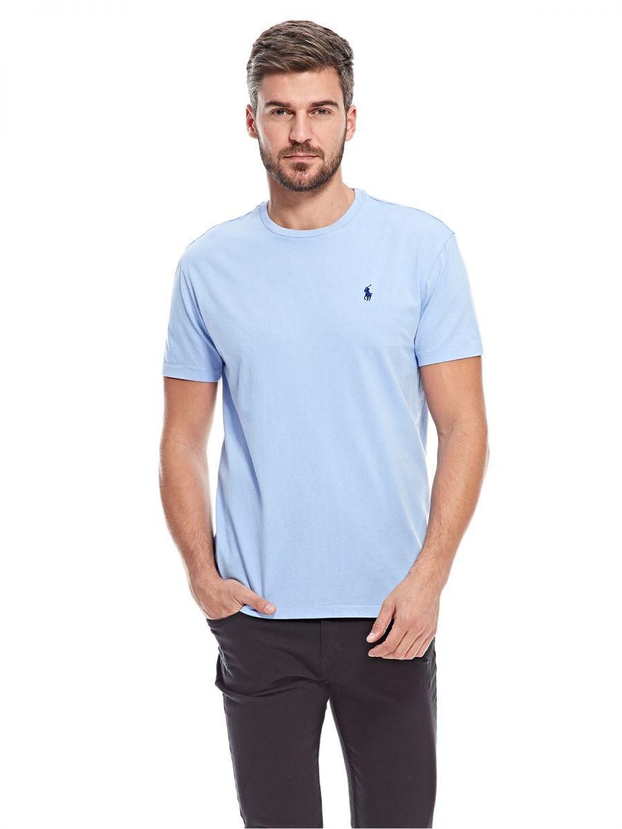 Polo Ralph Lauren T-Shirt for Men - Light Blue price from souq in Saudi  Arabia - Yaoota!