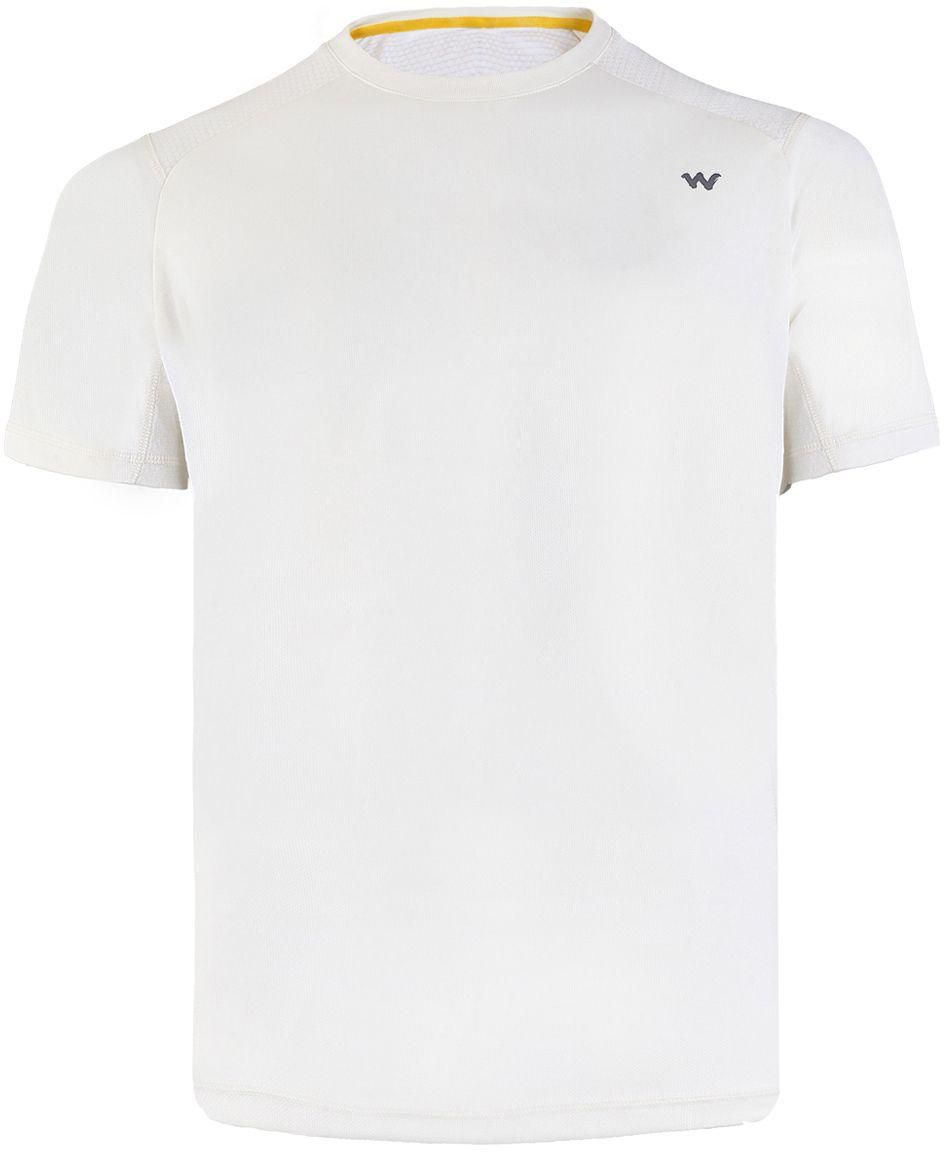Wildcraft Hypacool Hiking Crew T-Shirt for Men - Medium, White