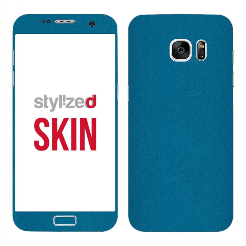 Stylizedd Premium Vinyl Skin Decal Body Wrap for Samsung Galaxy S7 Edge - Satin Ocean Shimmer