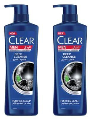 Clear Men's Anti Dandruff Shampoo Deep Cleanse, 700ml pack of 2