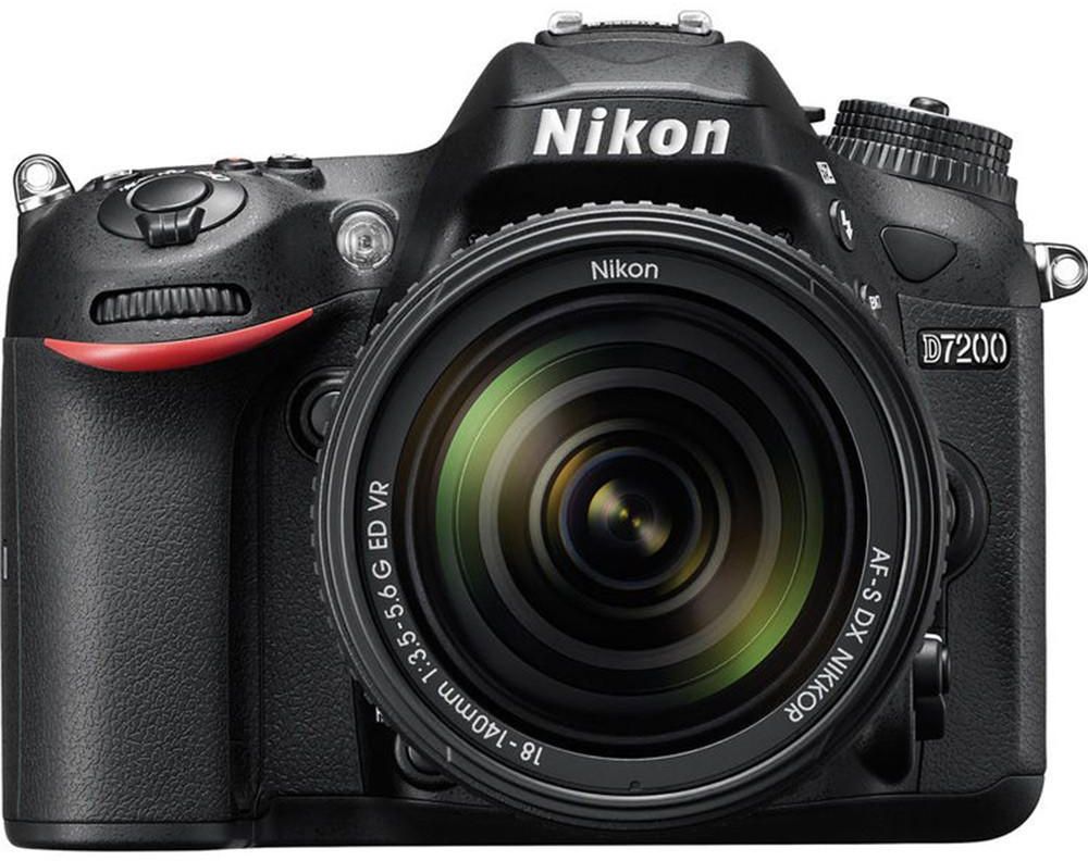 Nikon D7200 24.2MP DSLR Camera, Black - 18-140mm VR Lens Kit