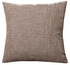 Throw Pillowcase Simple Solid Color Thickened Linen Cushion Cover Home Sofa Seat Decor