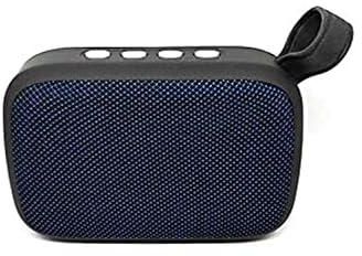 Speaker M5 Bluetooth Mini Portable With Calling - FM Radio - USB - Card Slot Compatible With All Devices Blue Color