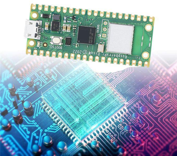 Generic For Raspberry Pi Pico W Development Board RP2040 ARM Cortex M0+ Wifi 264KB+2MB 26 GPIO Micro-Python Programming Board