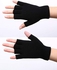 Bundle Of 2 Half Fingers Winter Gloves -black