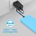 Samsung Galaxy Note 8 Power Bank, Ultra-Slim 10000mAh Dual USB Portable Charger with 5V/2A USB-C Two Way Charging Port and Auto Voltage Regulation for Smartphones, Promate Voltag-10C Blue