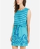 Giro Sleeveless Printed Dress – Turquoise