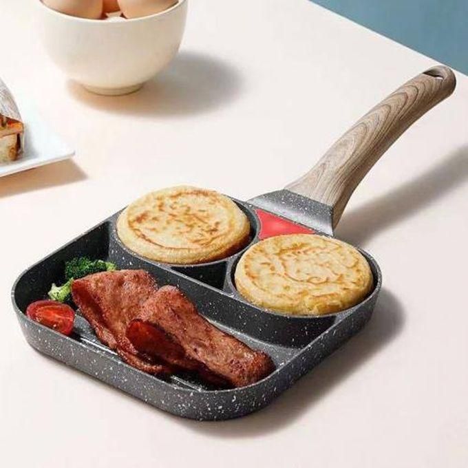 Granite Divided Grill - For Making Eggs And Pancakes In A New And Distinctive Way
