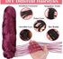 Fashion 8 roll Brazilian Wool Hair Yarn Purplish red