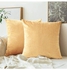 4-Piece Velvet Decorative Cushion Beige