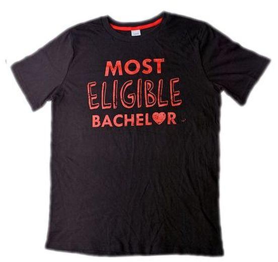 Most Eligible Bachelor Graphic Tshirt- Black