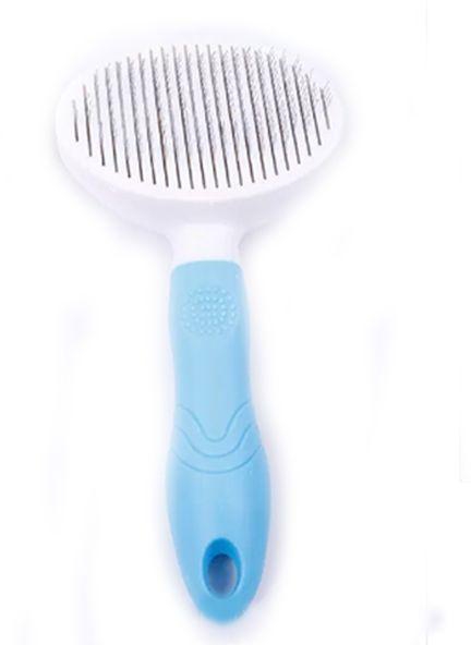 Generic Self cleaning pet comb - Blue