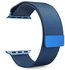 Smart Stuff Light Stainless Steel Milanese Loop Band for Apple Watch 1/2/3/4, Size 42mm (Blue)