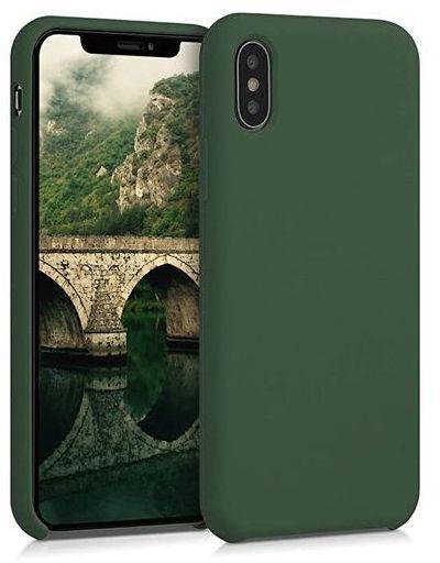 Solid IPhone X/XS Silicone Back Case - Green