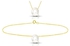 Vera Perla 18K Gold Q Letter Mother of Pearl Jewelry Set - 2 Pieces