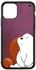 Protective Case Cover For Apple iPhone 11 Pro Purple/White/Brown