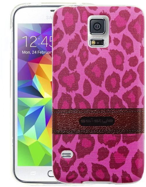 SS-Style back cover for Samsung Galaxy S5 i9600 - Pink Tiger Skin