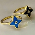 3Diamonds Women's Ring, Gold Plated, High Quality With Zircon (Star Shape)