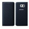 Samsung Galaxy S6 edge Fabric Flip Wallet Case Cover EF-WG925B Black