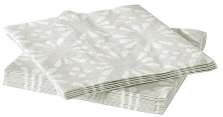VINTER 2016Paper napkin, light grey, white