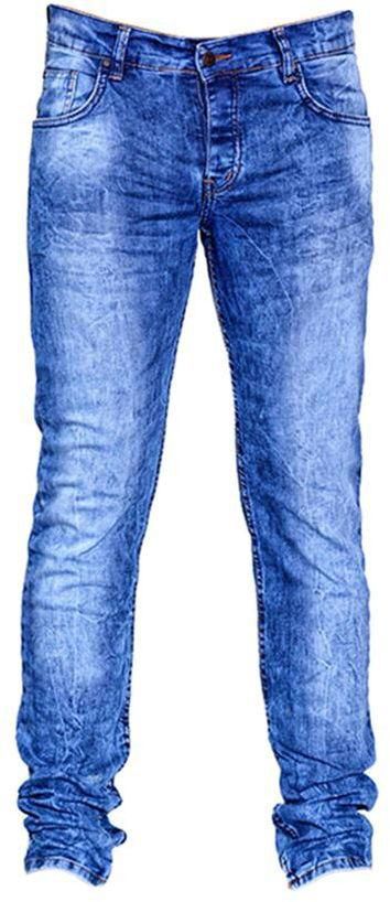 Blueberry Blue Slim Fit Jeans Pant For Men