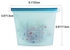 Generic Reusable Silicone Food Storage Fridge Bags 1000ml {Blue}