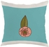 Flower Printed Cushion Cover Blue/Pink/Green 40x40centimeter