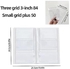 ROPAKED Transparent Jewelry Storage Book with Pockets 84 Slots and 50 Pcs Clear Small Plastic Bags Ring Earring Organizer Book Card Holder Travel Pouch for Jewelry