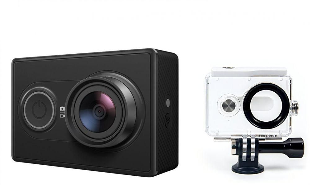 YI Action Camera Kit 16MP Sony Sensor HD With Waterproof Case - Black, International Version