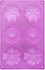 Get El Cheef Silicone Cake Mold, 6 Eyes, 28×17 cm - Purple with best offers | Raneen.com