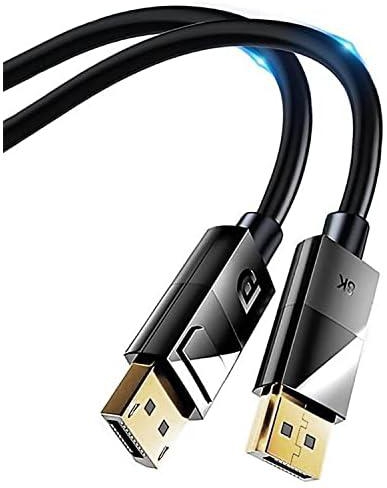 XMUXI 8K Display Port Cable 1.4 (8K@60Hz,4K@144Hz,2K@165Hz,32.4Gbps) DP To DP Cable Ultra High Speed for Laptop PC TV Gaming Monitor (3M/9.8 Feet)