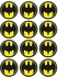 Batman Birthday Party Stickers 12pcs