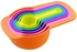 Generic Measuring Cup and Spoon Set - Stackable Colorful Plastic for Kitchen Baking tools (6pcs Random Color)