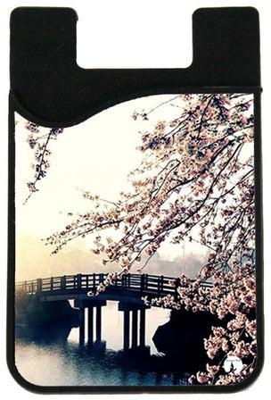 حامل بطاقات بتصميم محفظة بطبعة جسر جميل متعدد الألوان