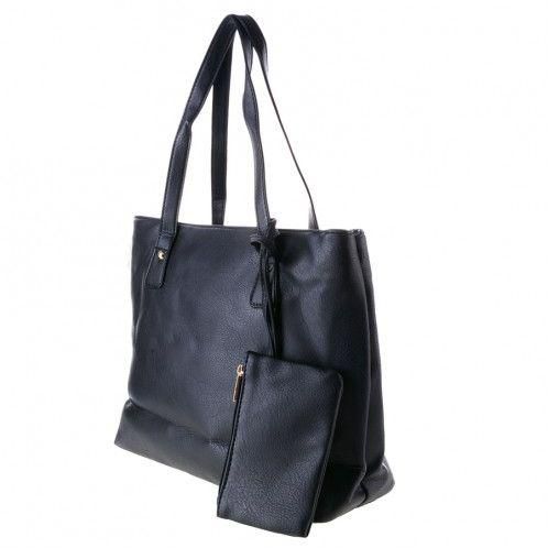 Decency Casual Hand Bag for Women , Leather , Black