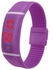 Generic Digital LED Rubber Watch - Purple