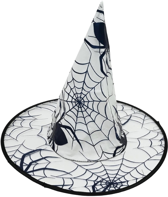 Chamdol Spider Witch Hat White and Black
