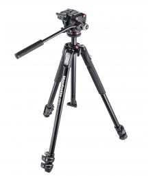 Manfrotto 190X aluminium 3-Section Tripod with XPRO Fluid Head (MK190X3-2W)