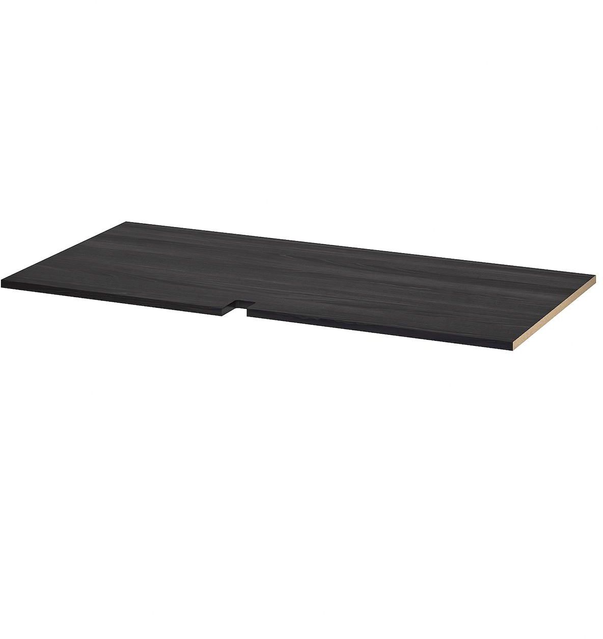 UTRUSTA Shelf for corner base cabinet - wood effect black 128 cm